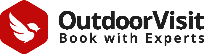 logo outdor visit black